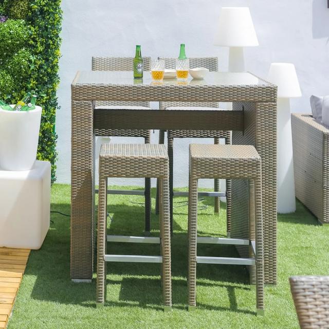 Jerez Bar Set with 4 stools