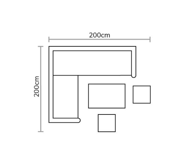 Bramblecrest Tetbury Nutmeg Mini Modular Sofa with Adj. Casual Dining Table
