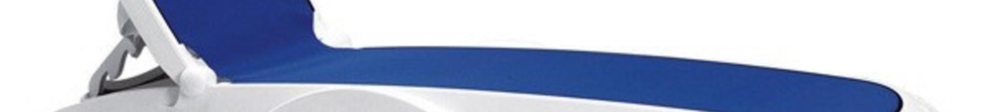 Omega Blue/White Sun Lounger