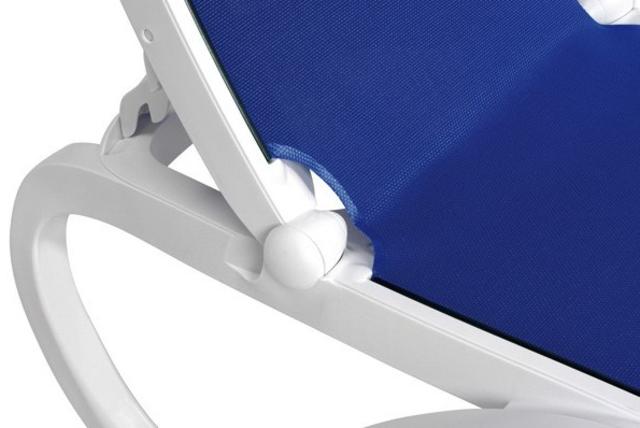 Omega Blue/White Sun Lounger