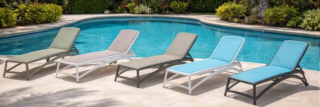 Atlantico Sun Lounger White/Tortora