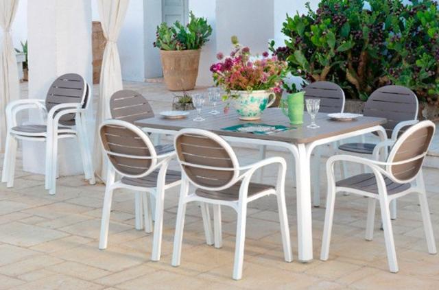 Palma Dining Chair White/Tortora