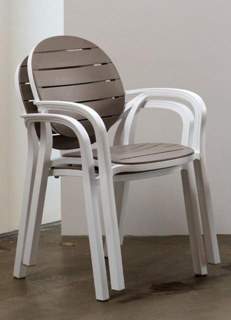 Palma Dining Chair White/Tortora