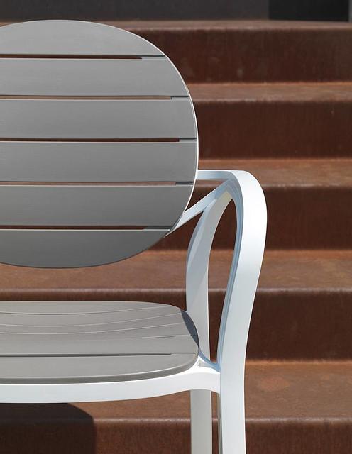 Palma Dining Chair White/Tortora