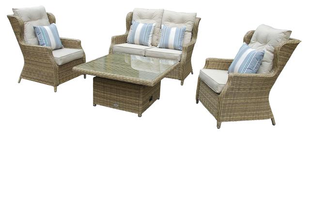 Rioja Rioja High Back 2 Seater Sofa Set with H/A Table