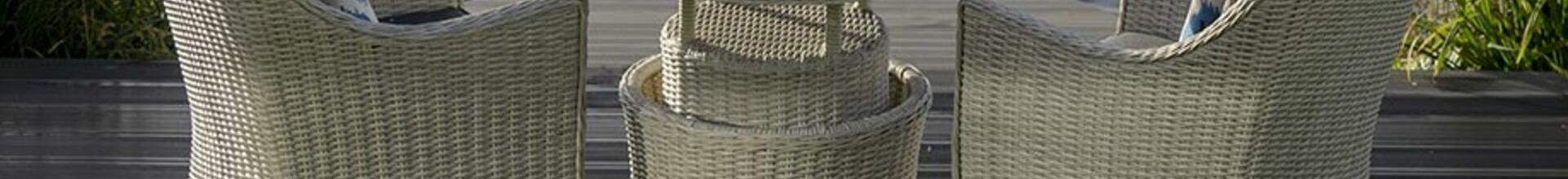 Bramblecrest Monterey 70cm dia. Height Adjustable Ceramic Top Bistro Table