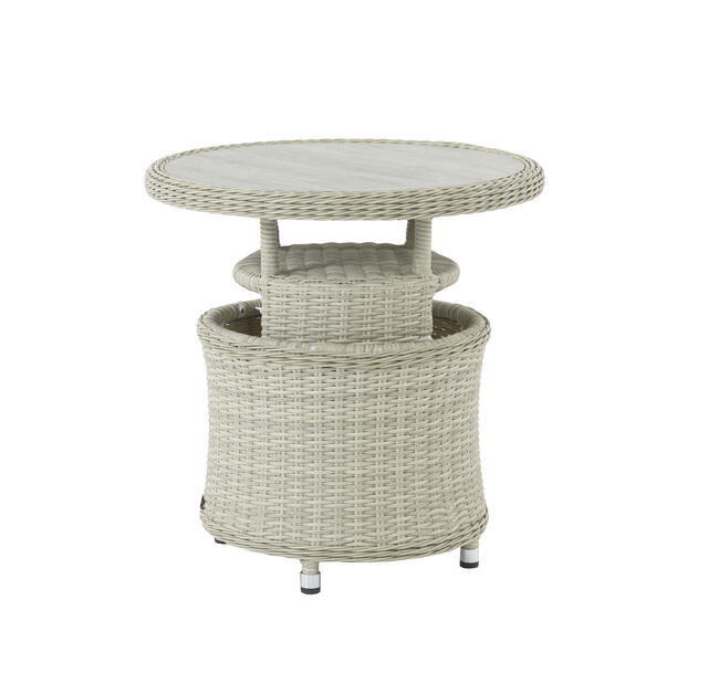 Bramblecrest Monterey 70cm dia. Height Adjustable Ceramic Top Bistro Table