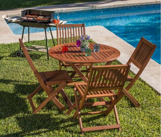 Kate 90cm dia. Wooden Dining Table