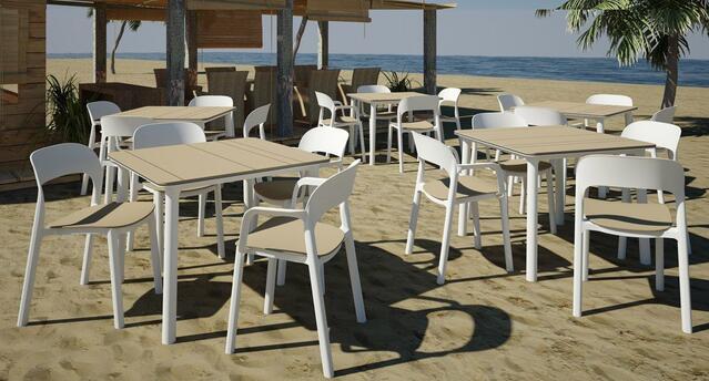 Norfolk Sand 90 x 90cm Dining Table 